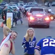 Illustration for article titled Bills Fans Stop Traffic With Their Butts